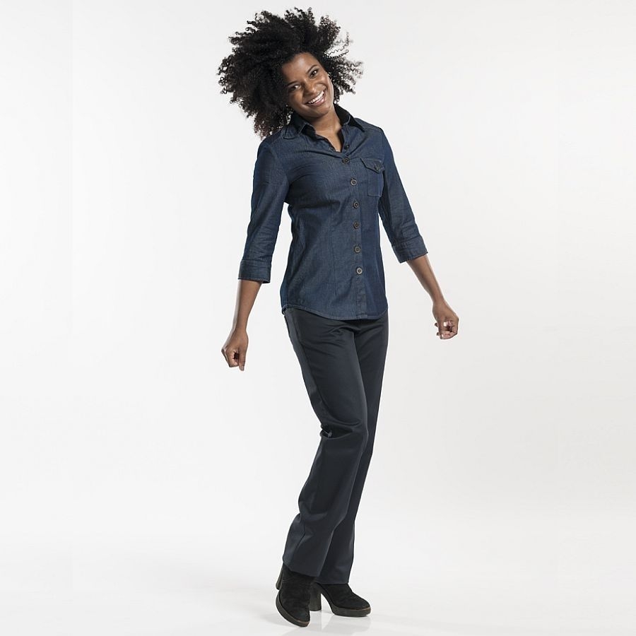 619 Chaud Devant® Service Bluse Lady Blue Denim