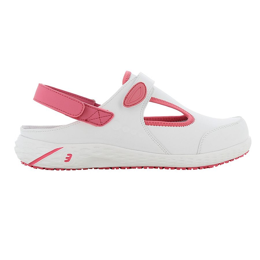 Safety Jogger Clog Carly fuchsia EN 20347 SRC ESD