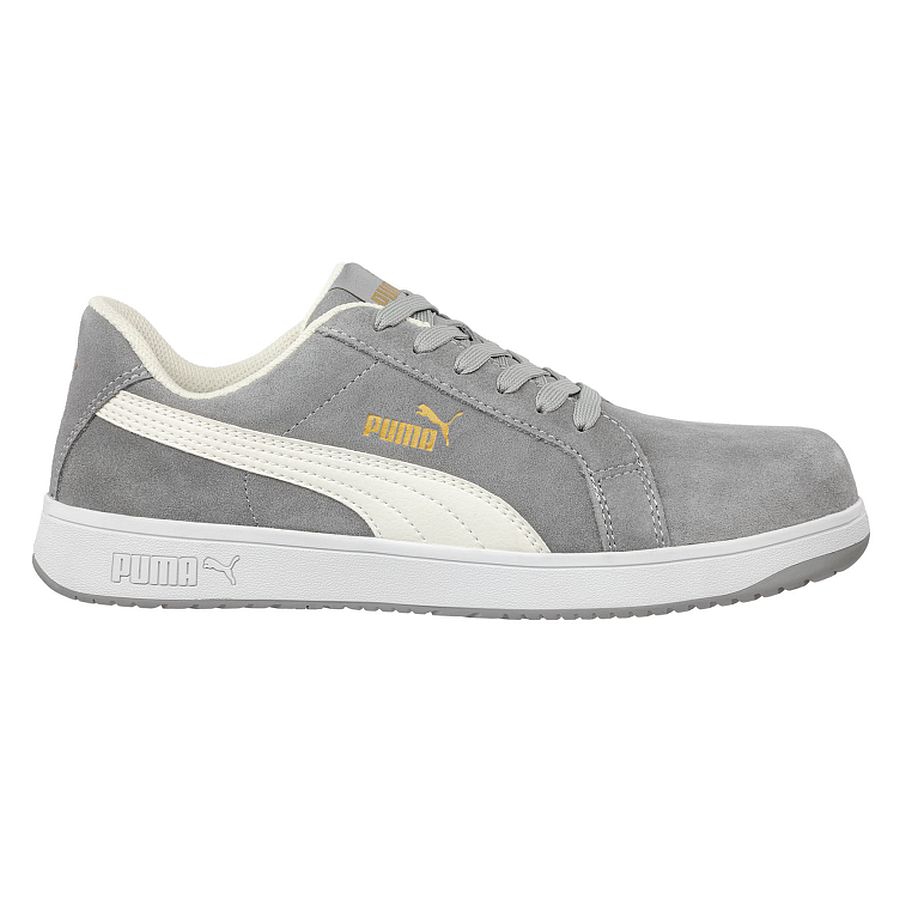 Puma Sicherheitsschuh Iconic suede grey Low S1P bei GS Workfashion finden