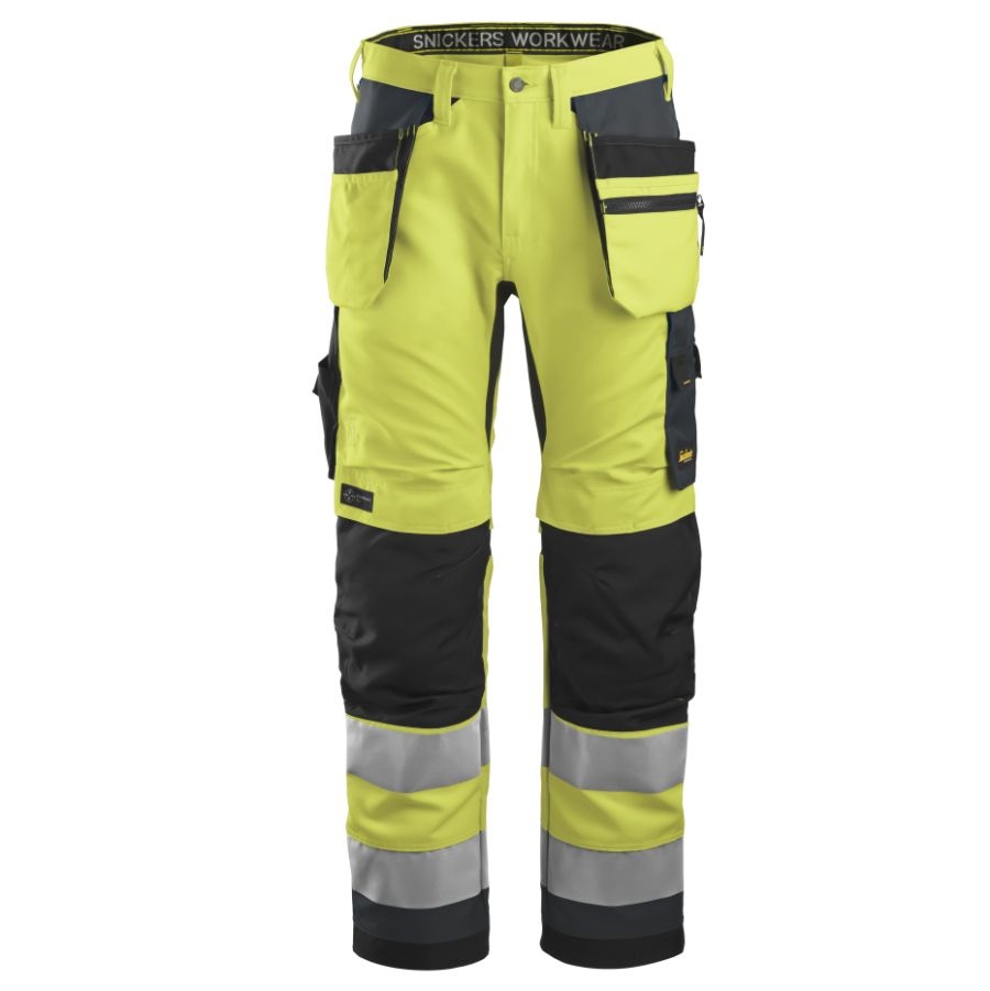 6230 Snickers AllroundWork Bundhose Hi-Vis