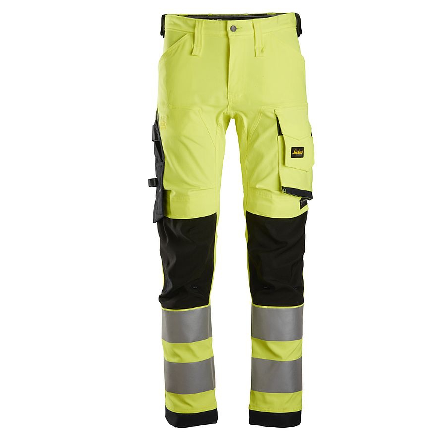 6343 Snickers High Vis Stretchhose, Klasse 2