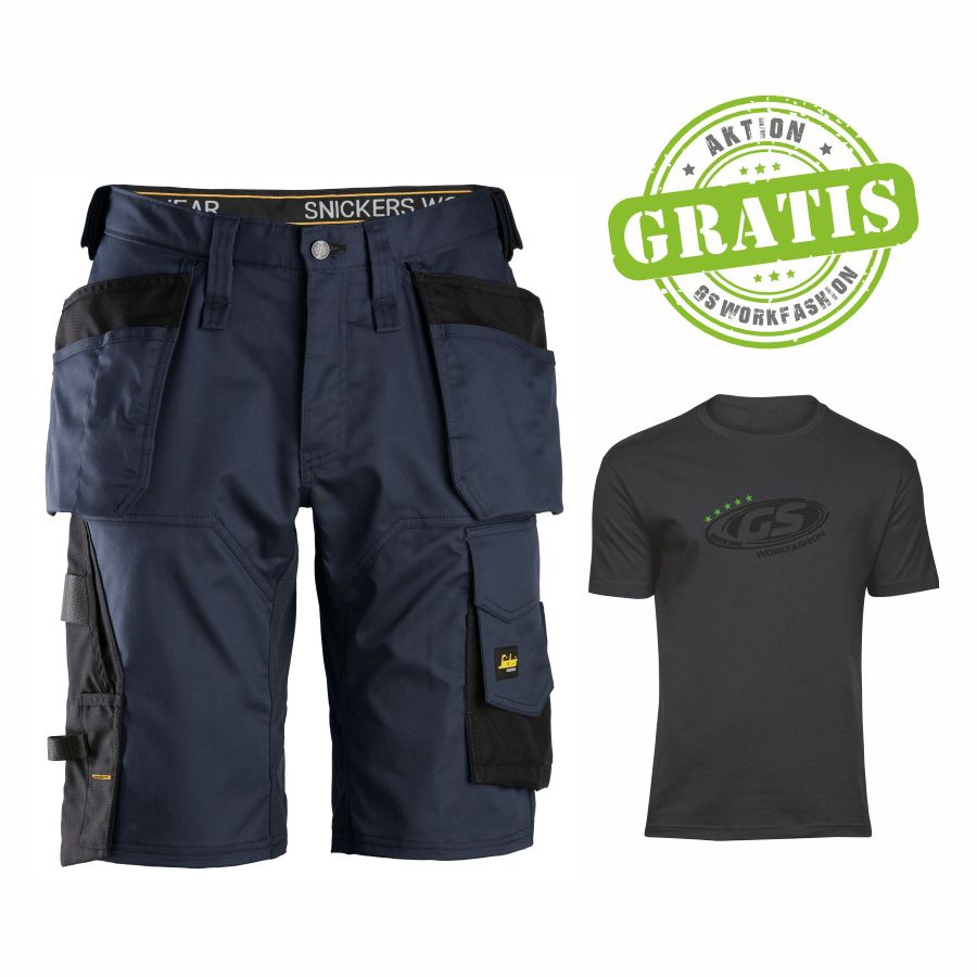 6151 Snickers Short m. Holstertaschen+Gratis Shirt