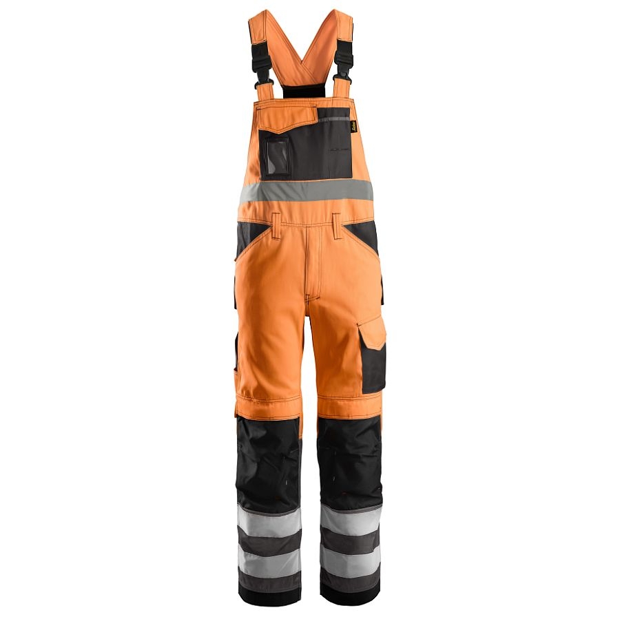 0113 Snickers Latzhose Hi-Vis mit Holstertaschen