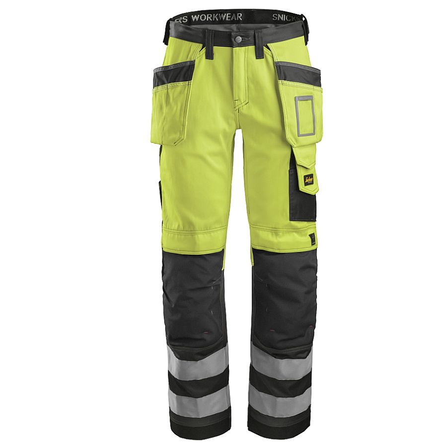 3233 Snickers Bundhose Hi-Vis mit Holstertaschen