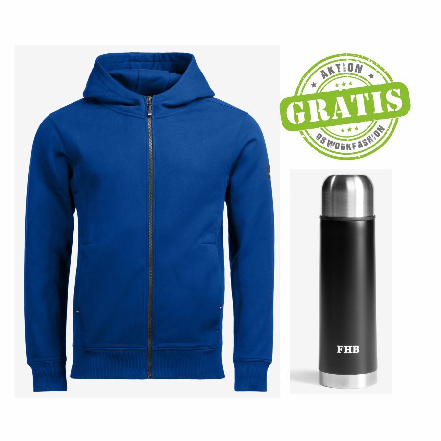 820130 FHB Hoodiejacke Quentin + Thermoskanne