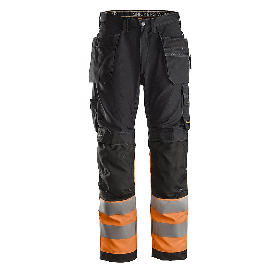 6233 Snickers AllroundWork Bundhose Hi-Vis