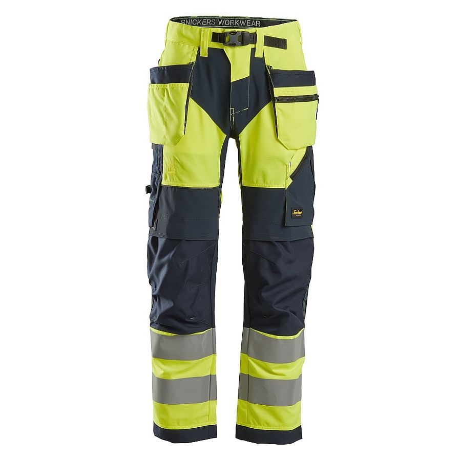 6932 Snickers FlexiWork High-Vis Bundhose