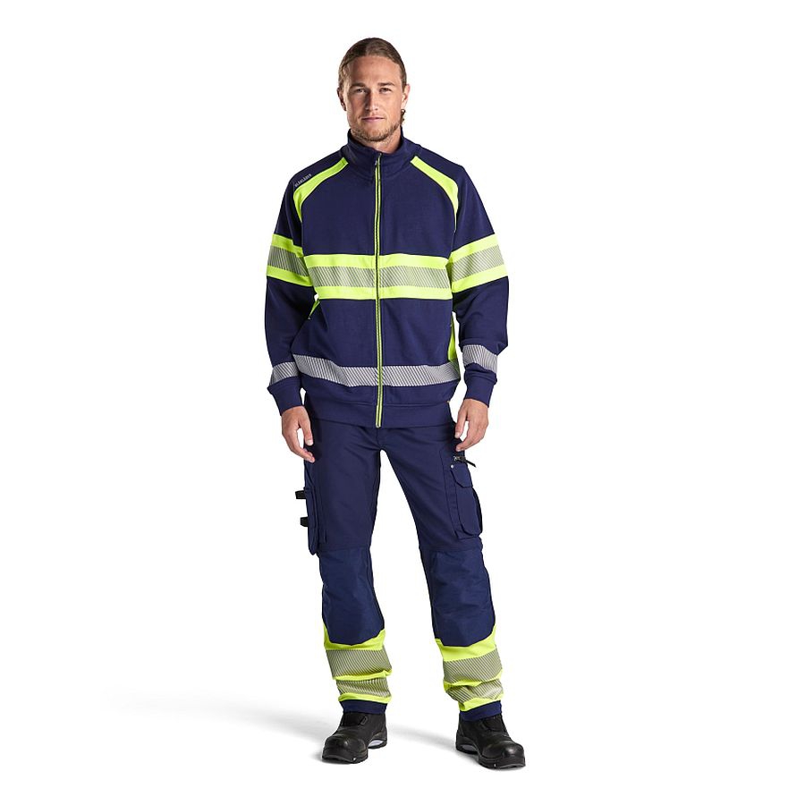 3551 Blakläder® High Vis Sweatjacke Klasse 1