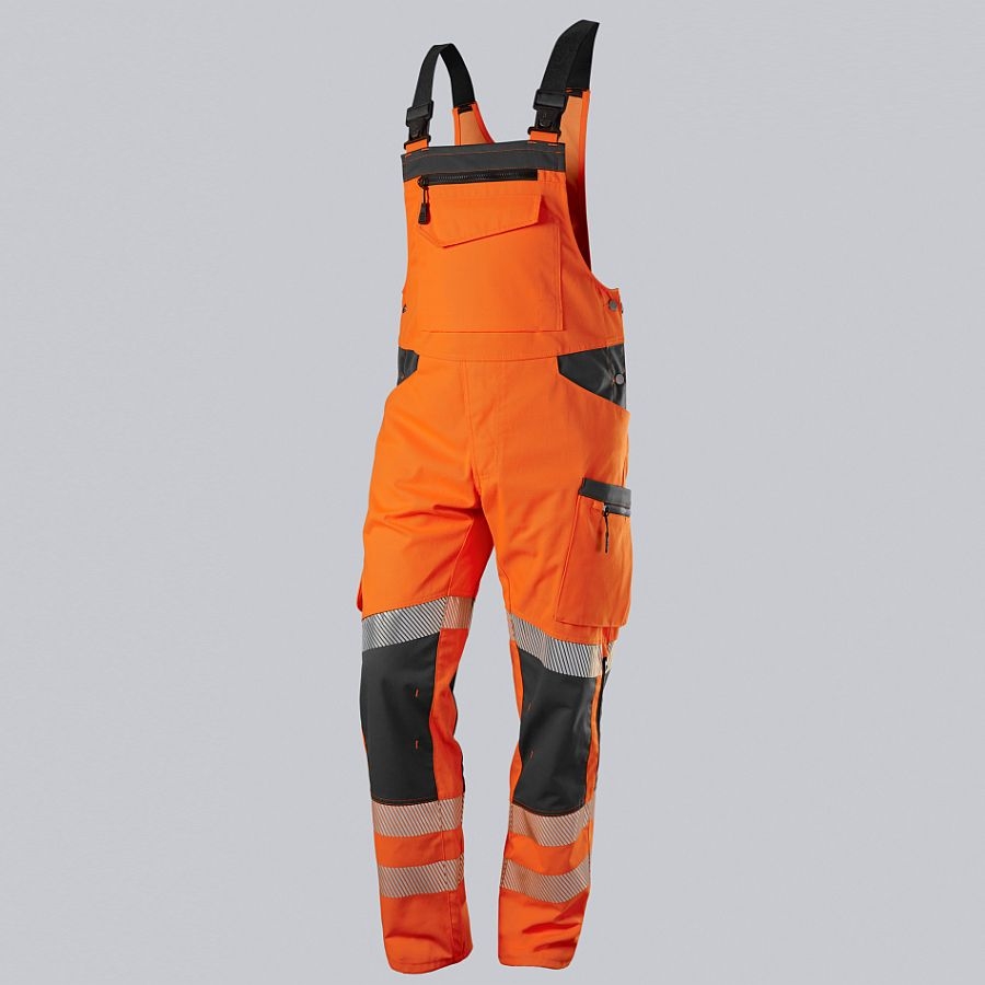 2041 BP Hi Vis Stretch Latzhose