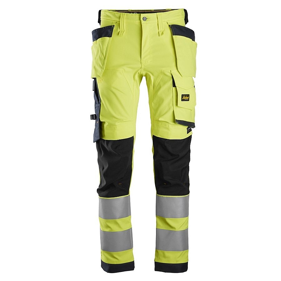 6243 Snickers AllroundWork Stretch Bundhose Hi-Vis