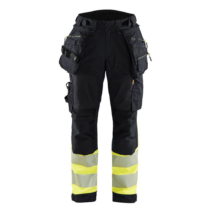 7114 Blakläder® Damen High Vis Softshellhose