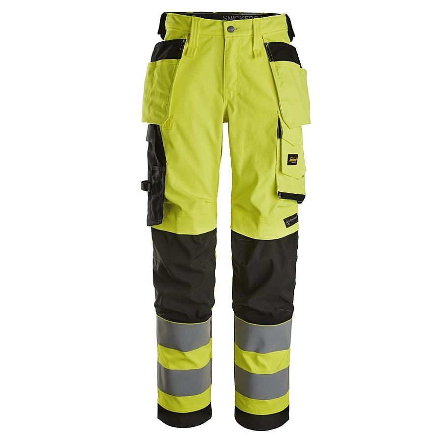 6743 Snickers High Vis Damen Stretchhose Klasse 2