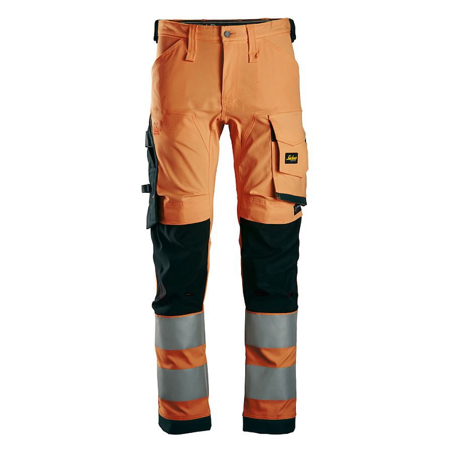 6343 Snickers High Vis Stretchhose, Klasse 2