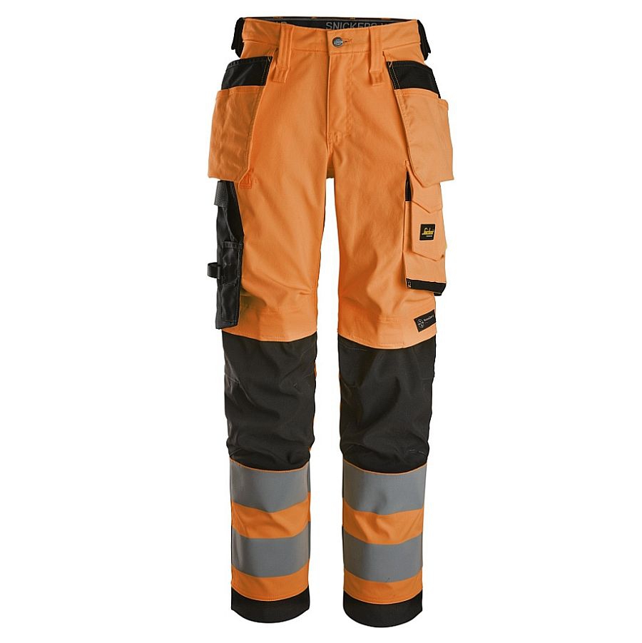 6743 Snickers High Vis Damen Stretchhose Klasse 2