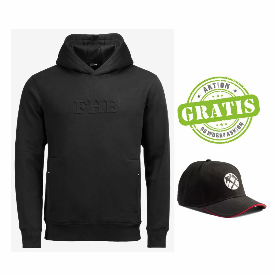 820500 FHB Hoodie Bello + Gratis Dachdecker Cap