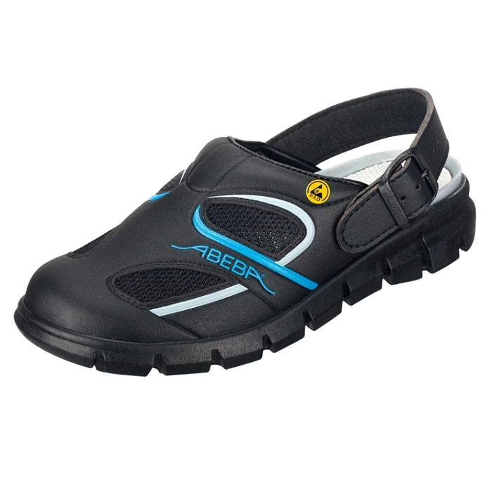 Abeba® Dynamic Clog ESD 37341 OB schwarz/blau