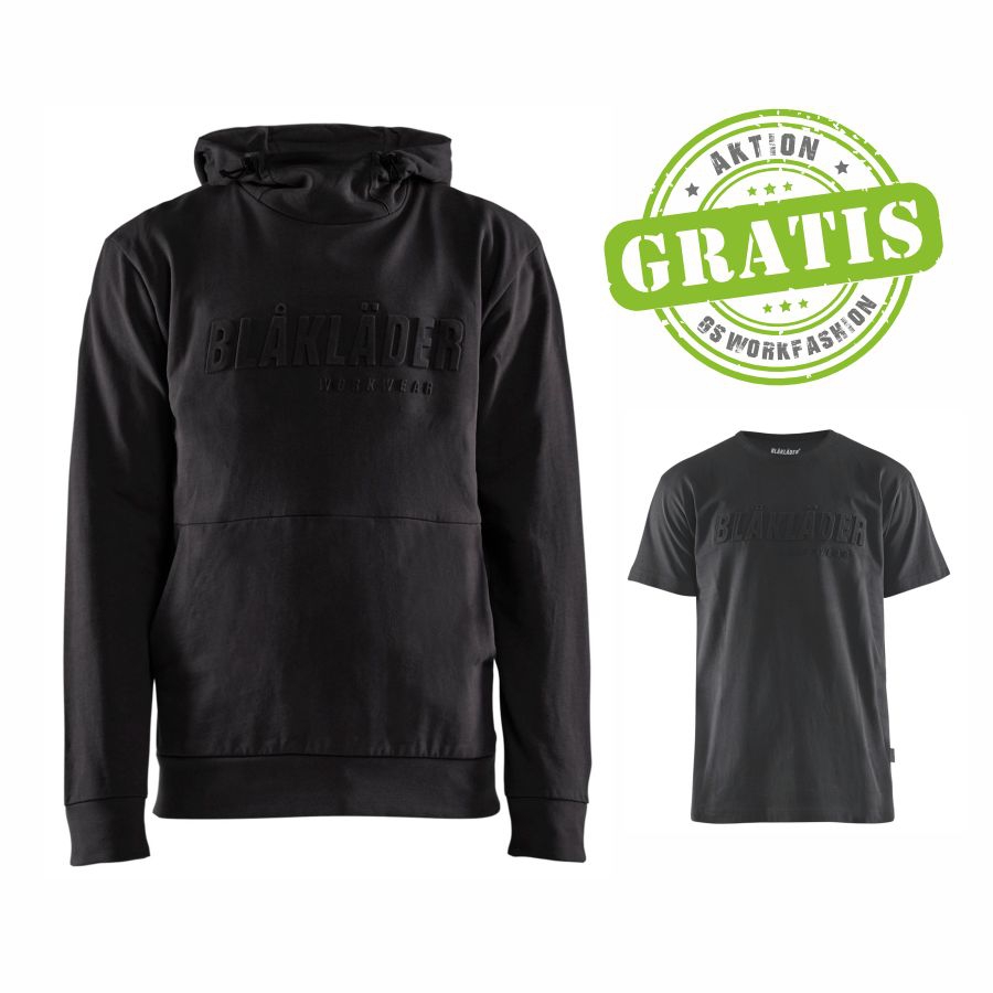 3530 Blakläder® Kapuzensweatshirt + Gratis T-Shirt