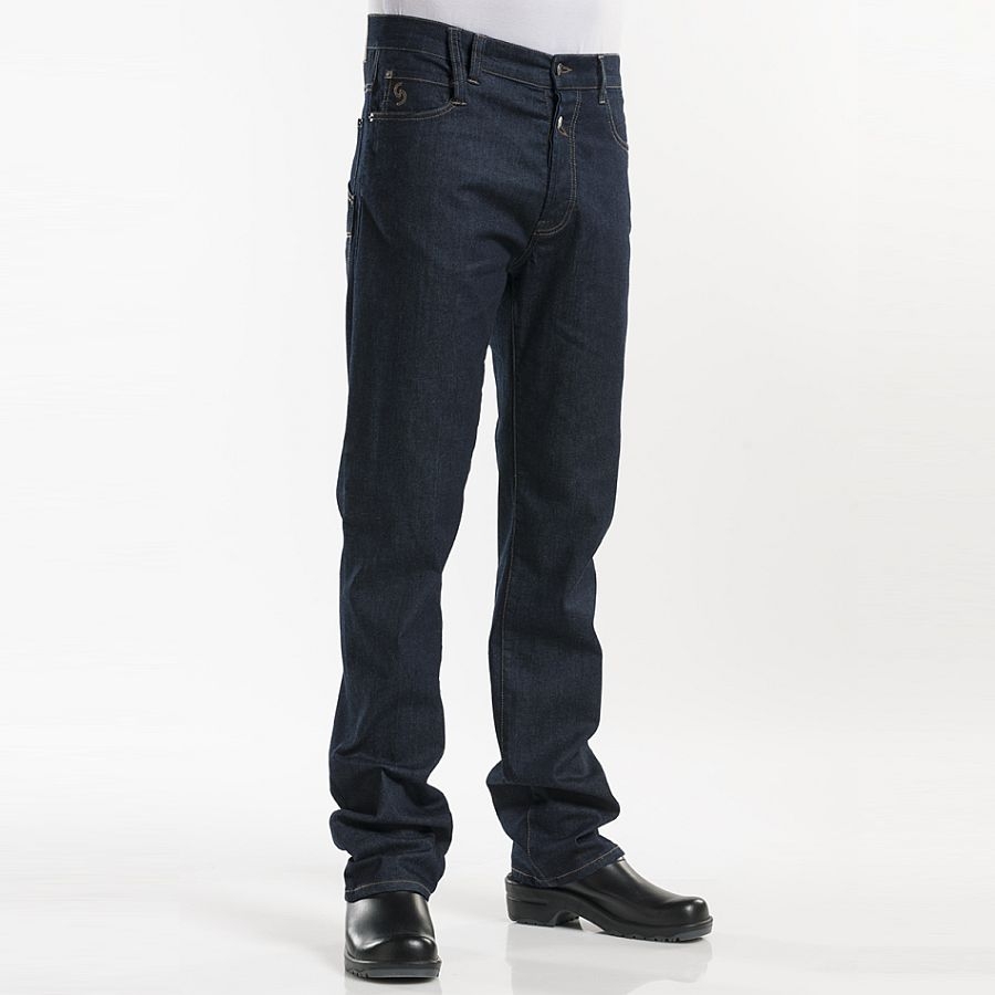 196 Chaud Devant® Kochhose Jeans Blue Denim