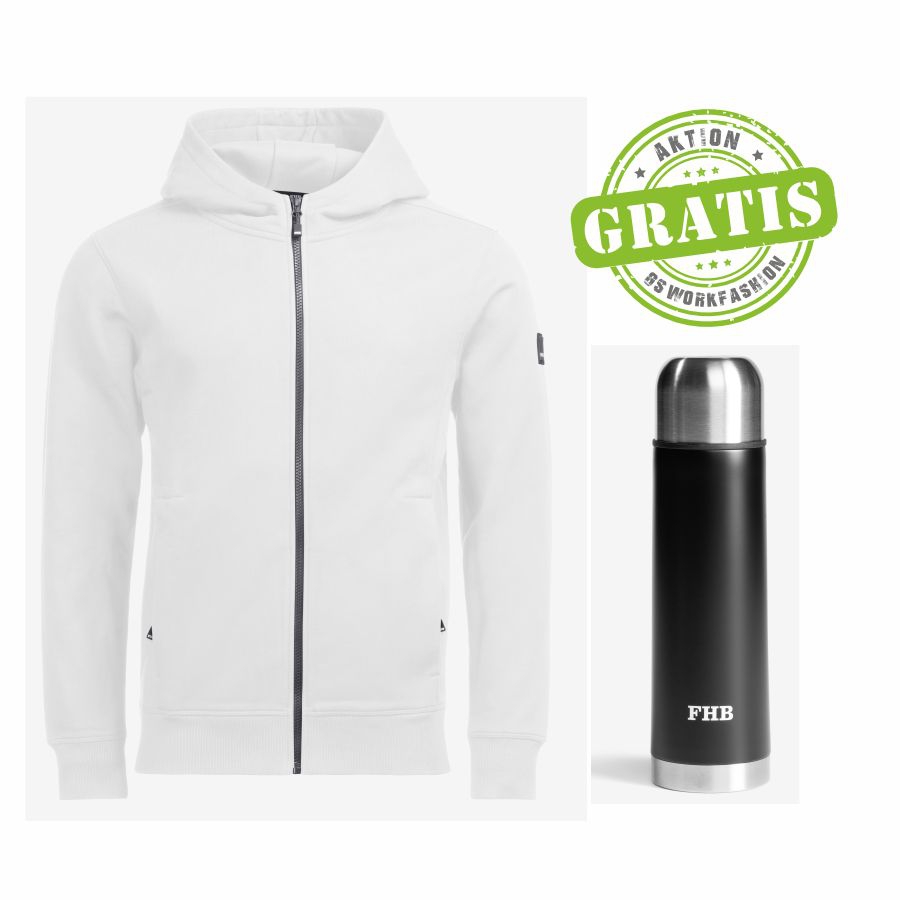 820130 FHB Hoodiejacke Quentin + Thermoskanne