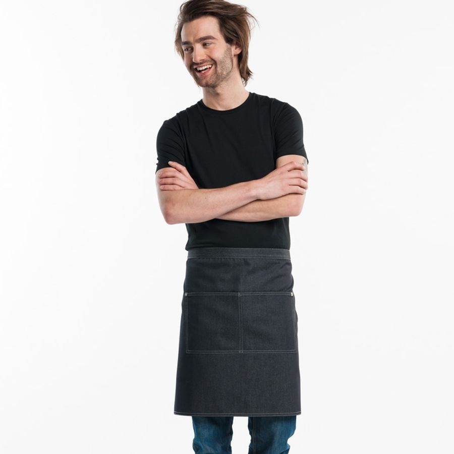 881 Chaud Devant® Bistroschürze Black Denim