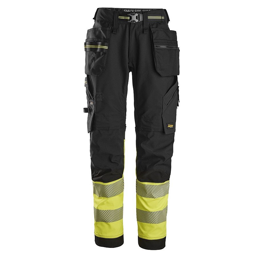 6934 Snickers Bundhose Stretch Hi-Vis Klasse 1