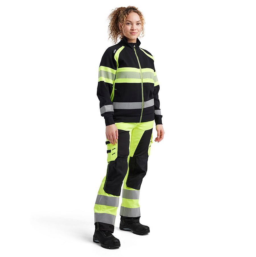 3505 Blakläder® Damen High Vis Sweatjacke