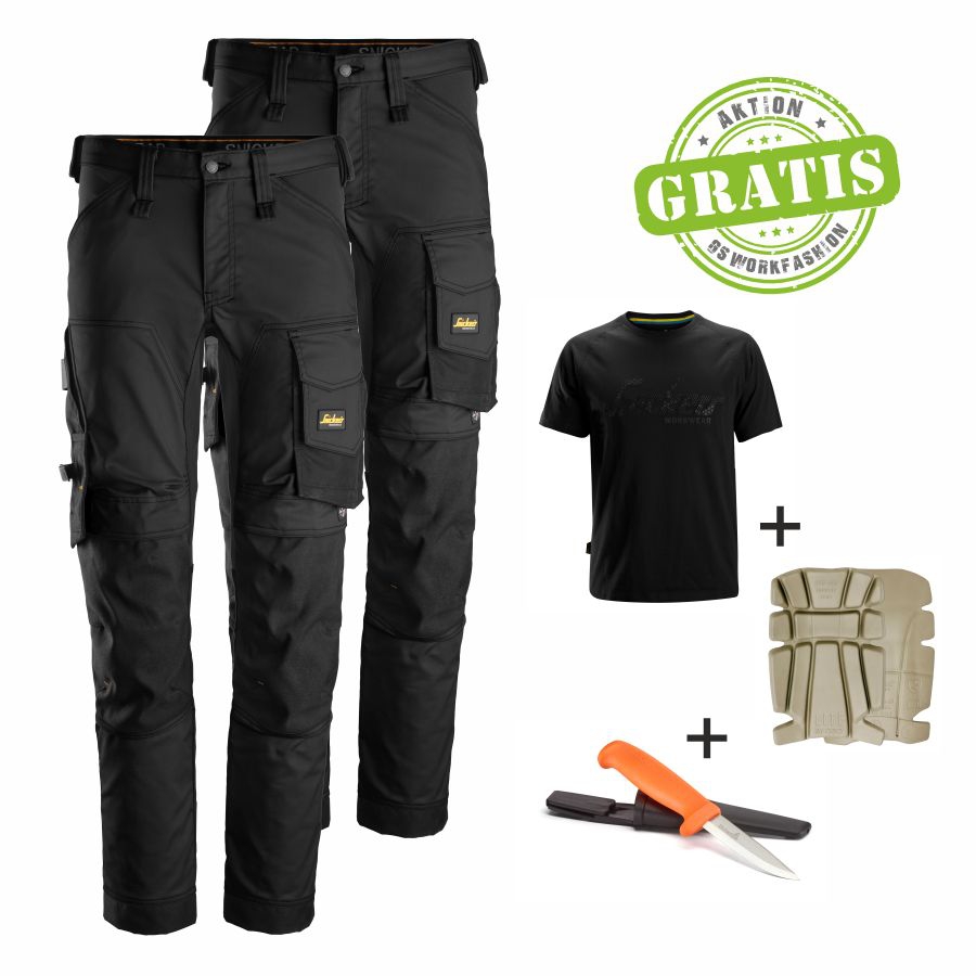 6341 Snickers Bundhose 2er Pack + Gratis Extras