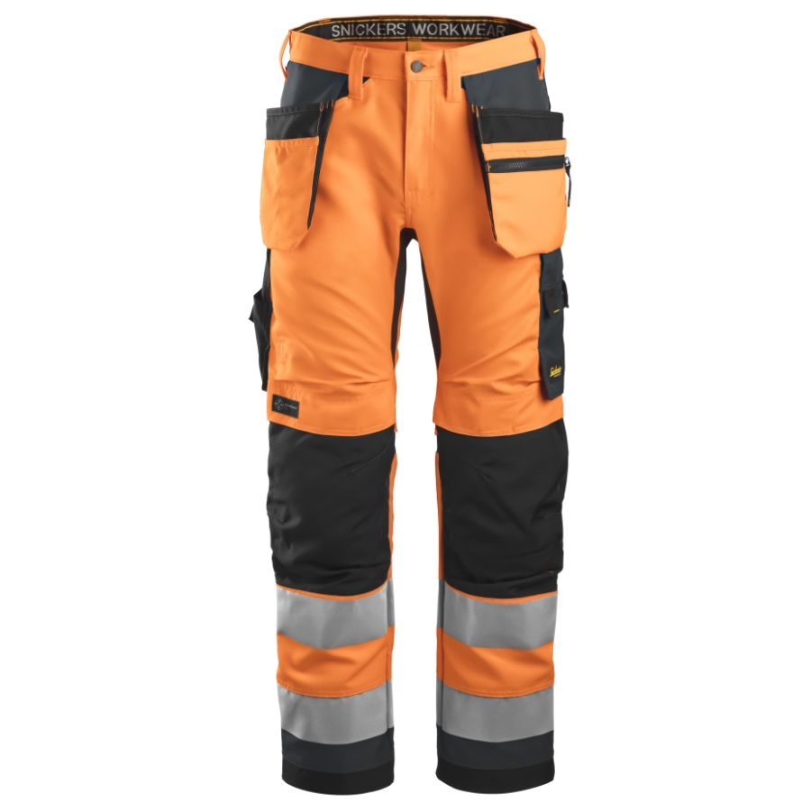 6230 Snickers AllroundWork Bundhose Hi-Vis