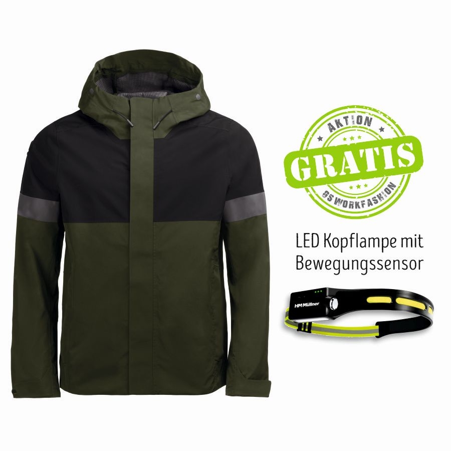 78136 FHB Regenjacke Luca + Gratis Stirnlampe