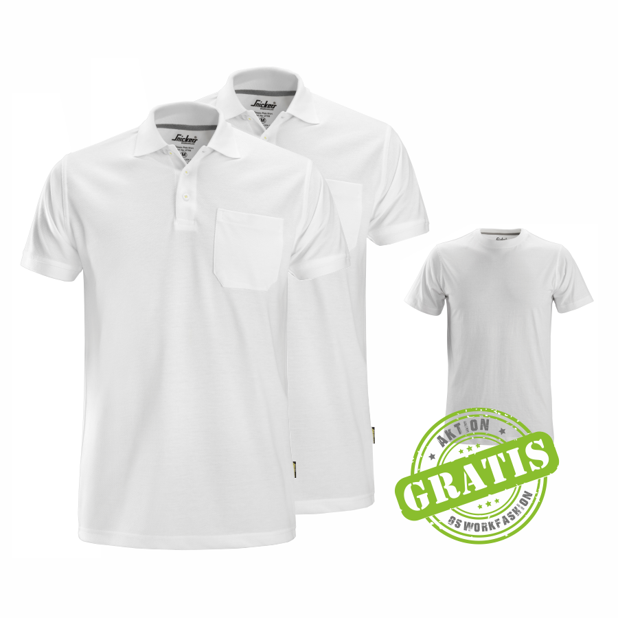 2708 Poloshirt 2er Pack inkl. *GRATIS* T-Shirt