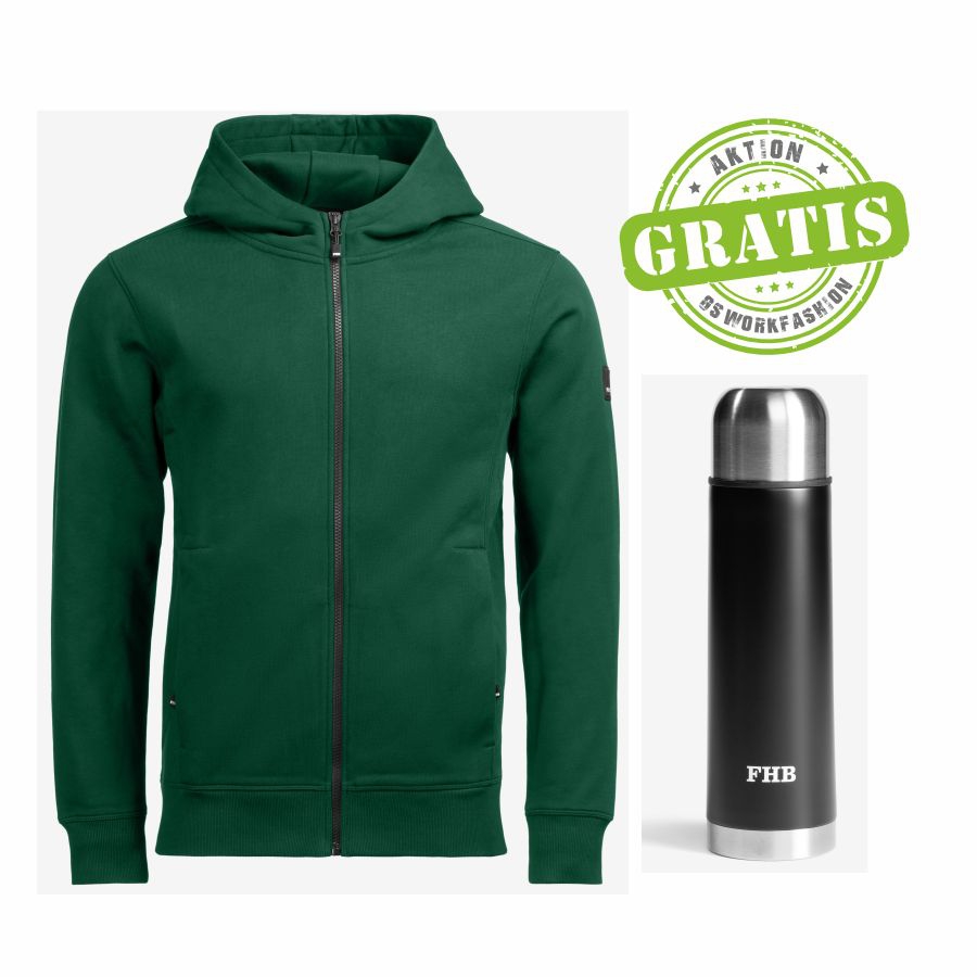 820130 FHB Hoodiejacke Quentin + Thermoskanne