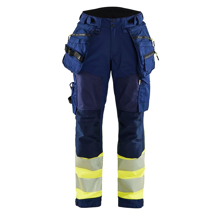 7114 Blakläder® Damen High Vis Softshellhose