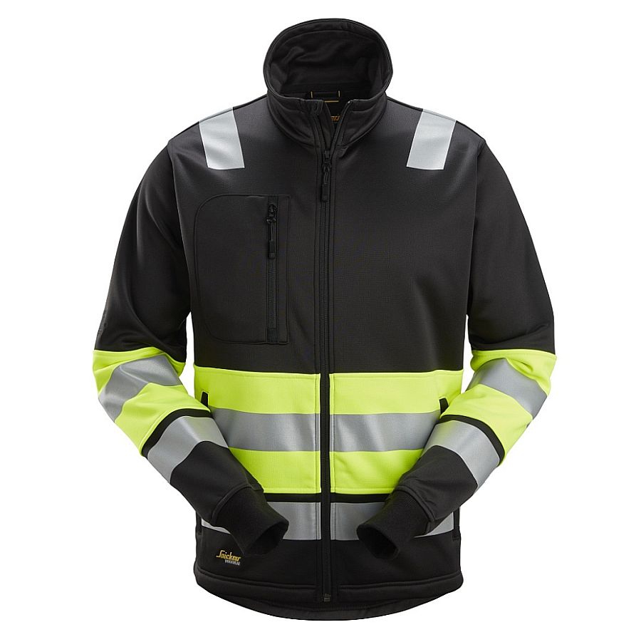 8034 Snickers Fleecejacke Warnschutz Klasse 1