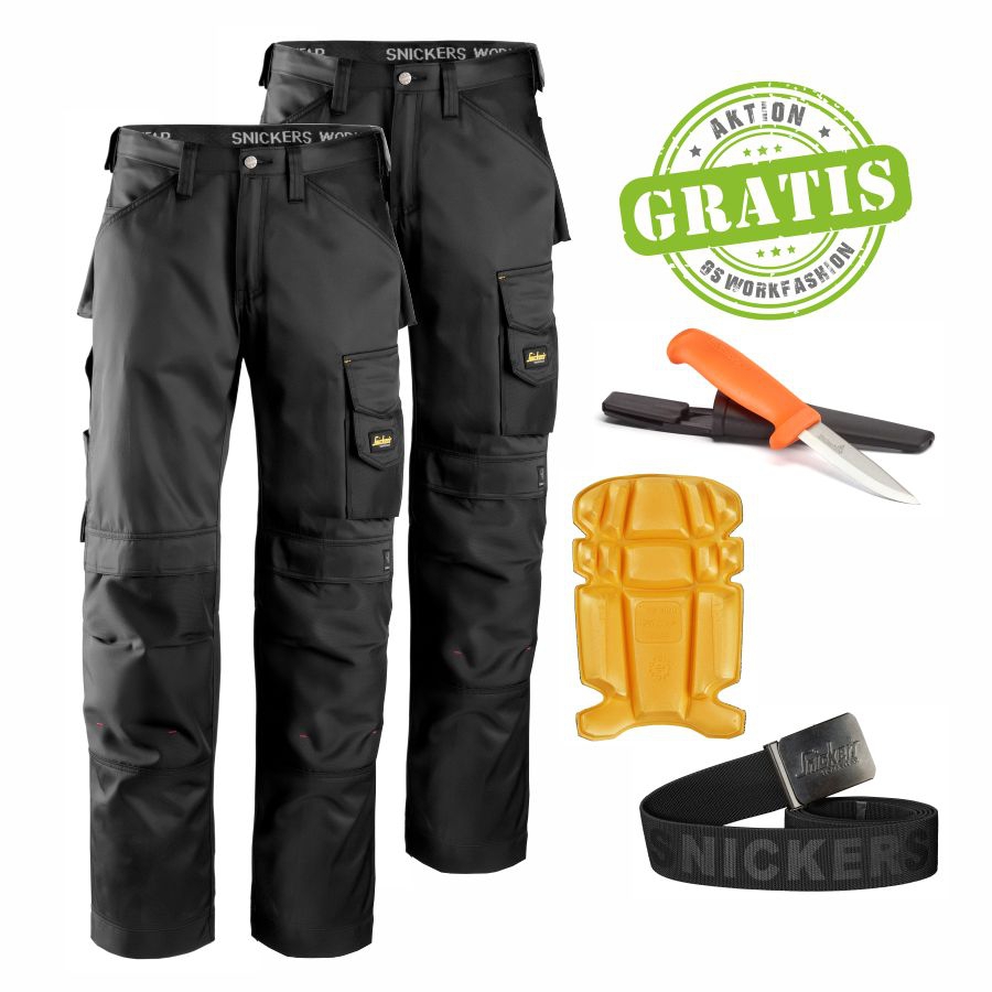 3312 Arbeitshose DuraTwill 2er Set+GRATIS Zubehör