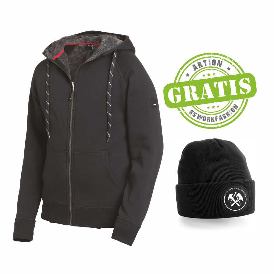 79293 FHB Webpelz Jacke Jörg + Beanie Dachdecker