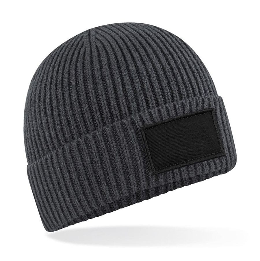 B442R Beechfield Patch Beanie