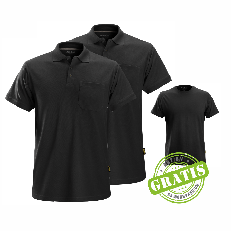 2708 Poloshirt 2er Pack inkl. *GRATIS* T-Shirt