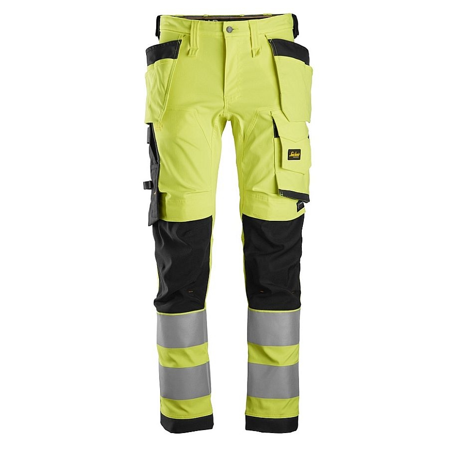 6243 Snickers AllroundWork Stretch Bundhose Hi-Vis