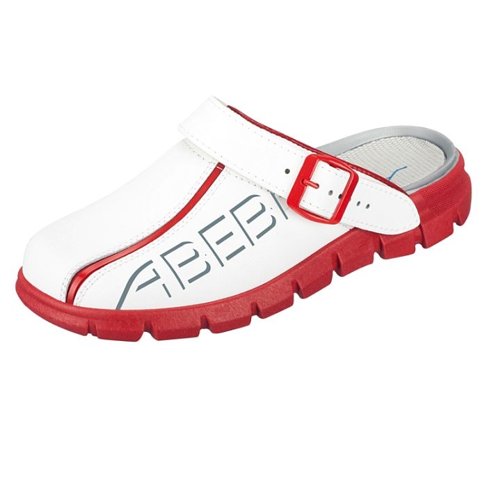 Abeba® Dynamic Clog 7313 OB weiss/rot