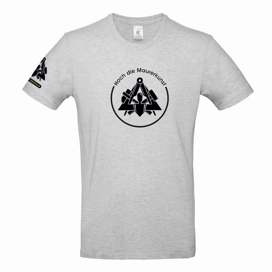 B&C T-Shirt 100% Baumwolle mit Maurer Logo