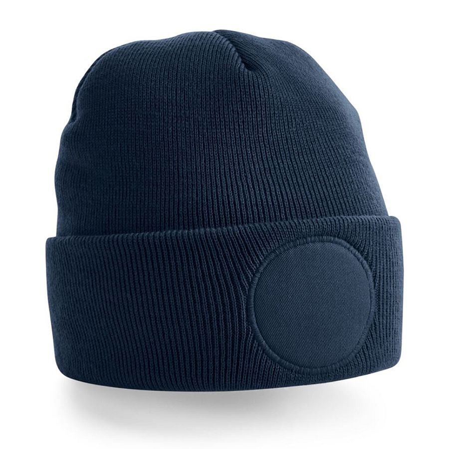 B446 Beechfield Rund-Patch Beanie