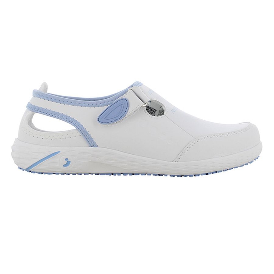 Safety Jogger Clog Lina hellblau EN 20347 SRC ESD