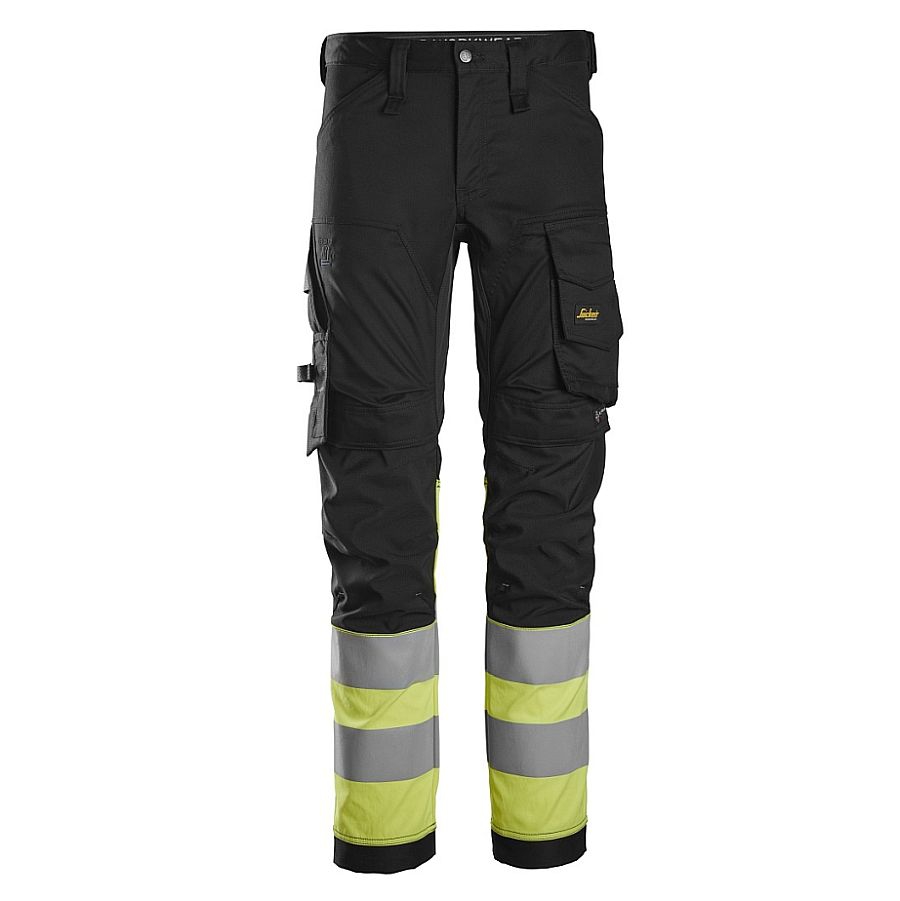 6334 Snickers AllroundWork Stretch Bundhose Hi-Vis